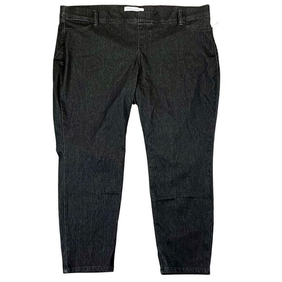 NWT Amazon Essentials Washed Grey Denim Look Pants XXL Short - Picture 1 of 7